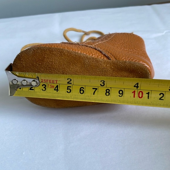 West Coast Mocs Unisex Infant Toddler Leather Booties Size 2 - Picture 6 of 6